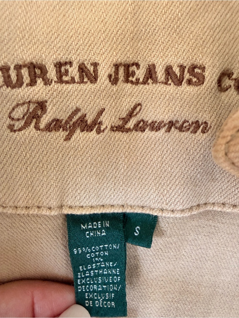 Ralph Lauren Tan Field Jacket with Leather-Trim Pockets - Picture 6 of 15